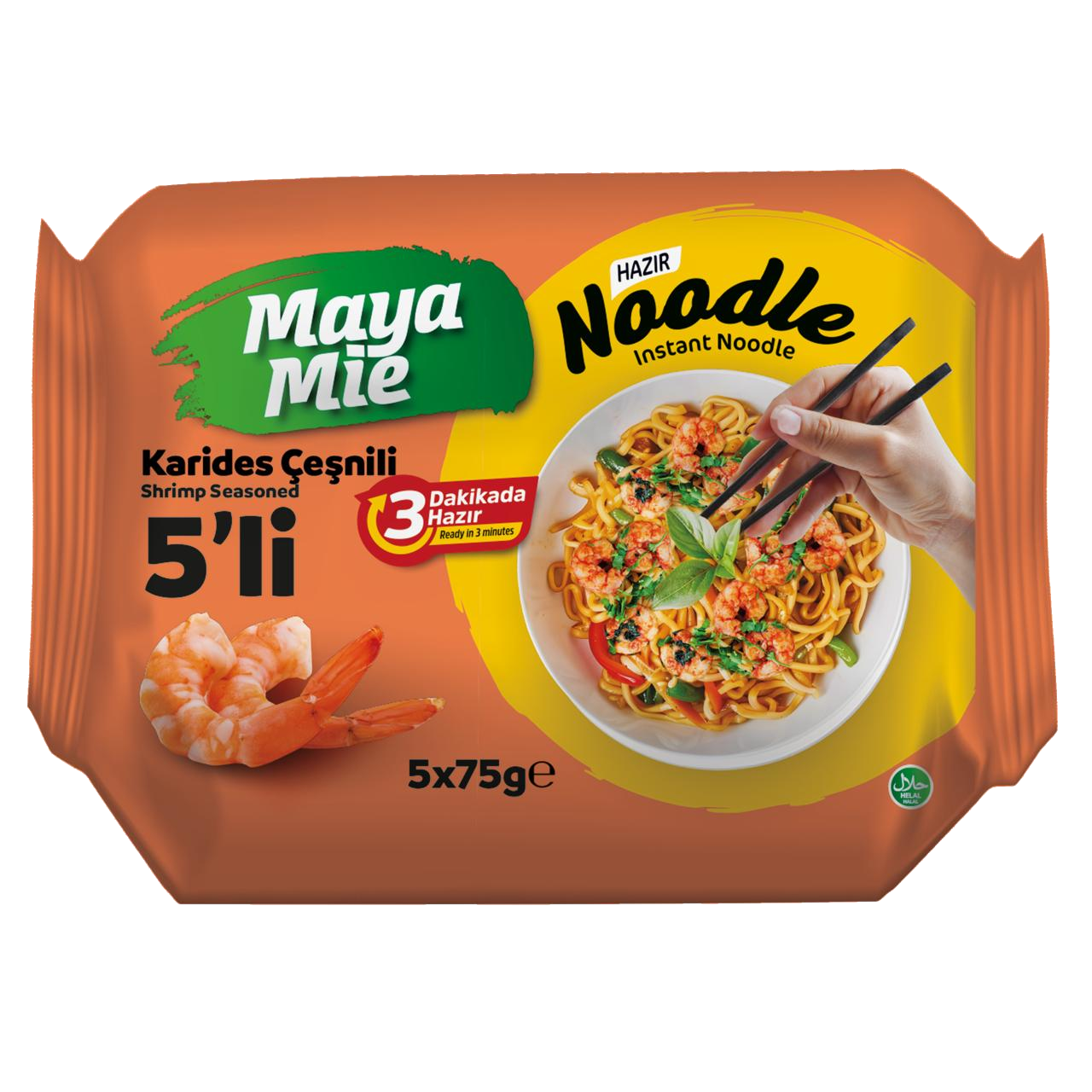 Karides Çeşnili 5'li Noodle