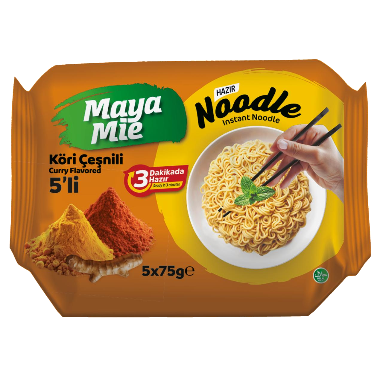 Köri Çeşnili 5'li Noodle